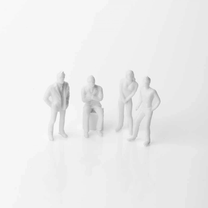 ESHEL MAKET BEYAZ İNSAN FİGÜRÜ 1/75 10 LU