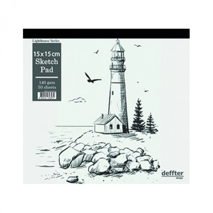 DEFFTER LIGHT HOUSE ESKİZ DEFTERİ 15X15 cm