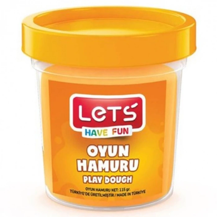LETS TEK RENK OYUN HAMURU TURUNCU 115 GR  L8440-08