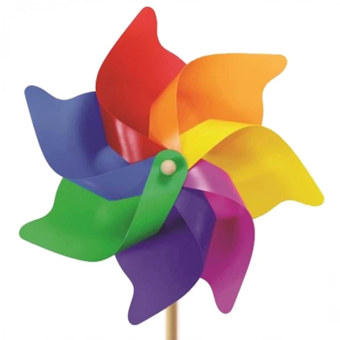 KARDEŞLER 75cm ÇAP 7 KANATLI BAHÇE GRUBU RÜZGAR GÜLÜ