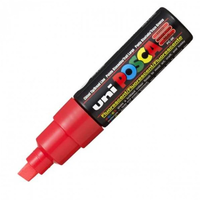 UNİ POSCA SU BAZLI POSTER MARKER PC-8K 8.0 F KIRMIZI