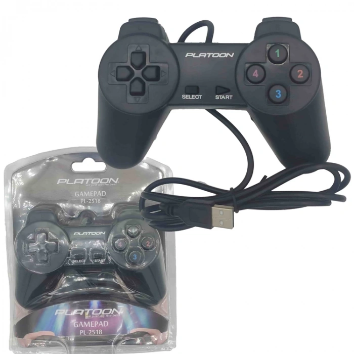 PLATOON PL-2518 PC USB VAKUMLU GAMEPAD OYUN KOLU