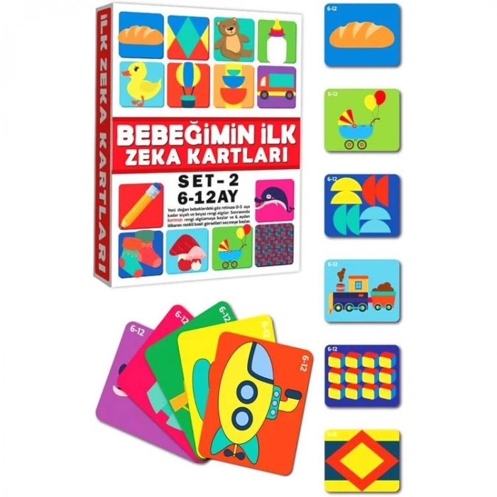 DİYTOY BZ12 BEBEĞİMİN İLK ZEKA KARTLARI 6-12AY+