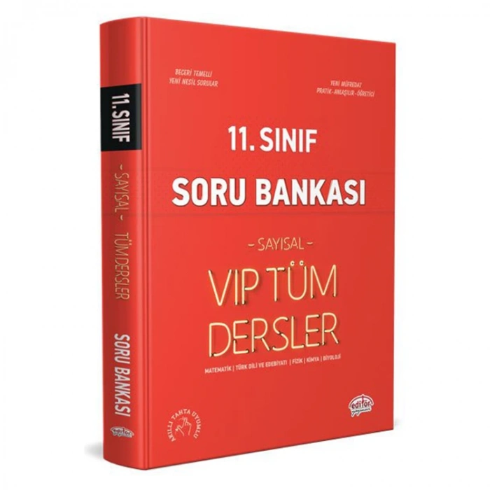 EDİTÖR 11. SINIF VIP TÜM DERSLER SAYISAL SORU BANKASI