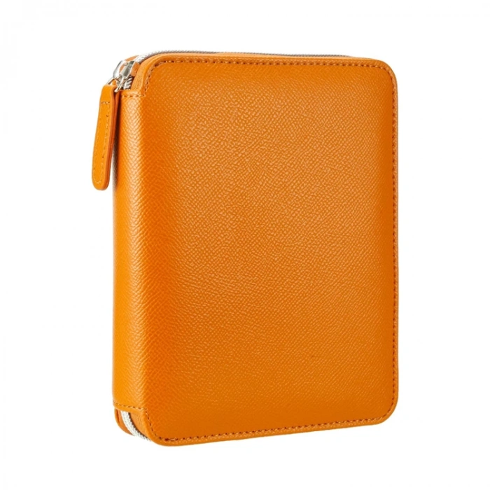 VICTORIAS JOURNALS 0295 KUTULU ZIPPER FOLDER KAHVERENGİ 10.5X14.8cm  80YP. ÇİZGİLİ DEFTER
