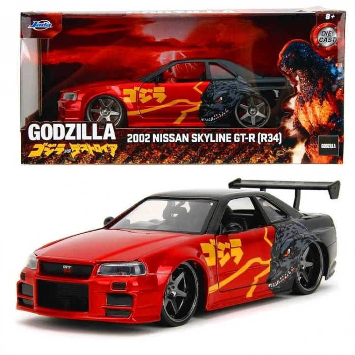 SİMBA JADA 3253024 2002 1:24 NİSSA SKYLINE GT-R (R34) DIE CAST METAL ARABA 8+