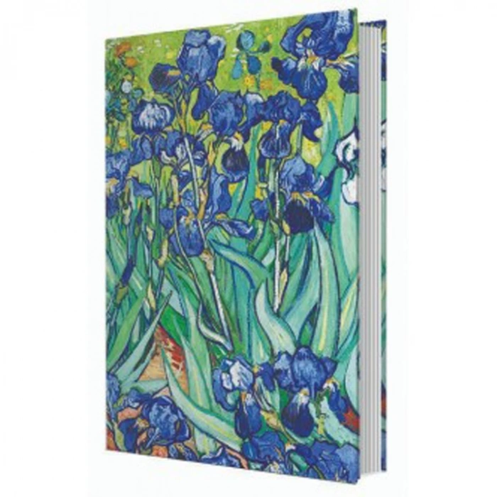 DEFFTER ART OF WORLD / VAN GOGH IRISES SERT KAPAK A5 ÇİZGİLİ DEFTER 96 YP.