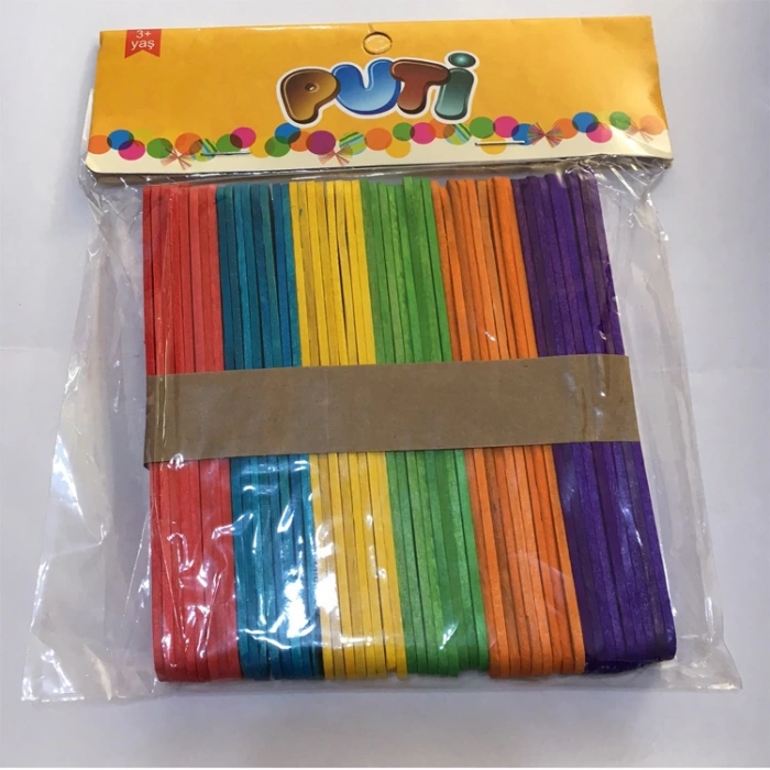 PUTİ AHŞAP RENKLİ KÜÇÜK BOY DİL ÇUBUĞU 50Lİ