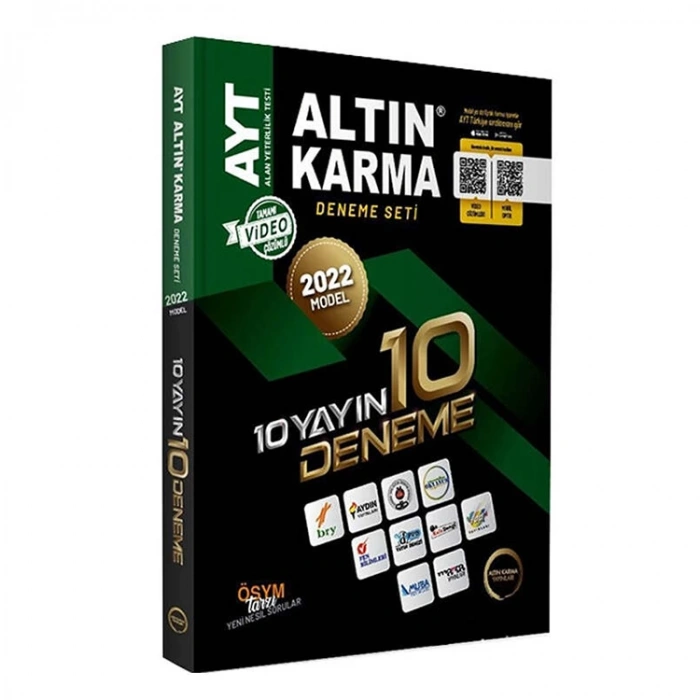ALTIN KARMA 2022 AYT 10 YAYIN 10 DENEME SETİ