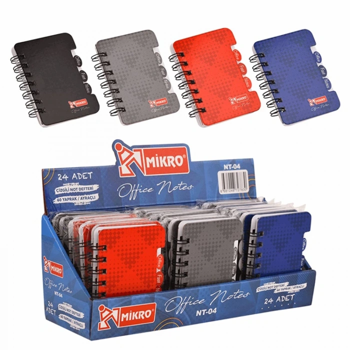 MİKRO NT-04 AYRAÇLI NOT DEFTERİ 60 YP.