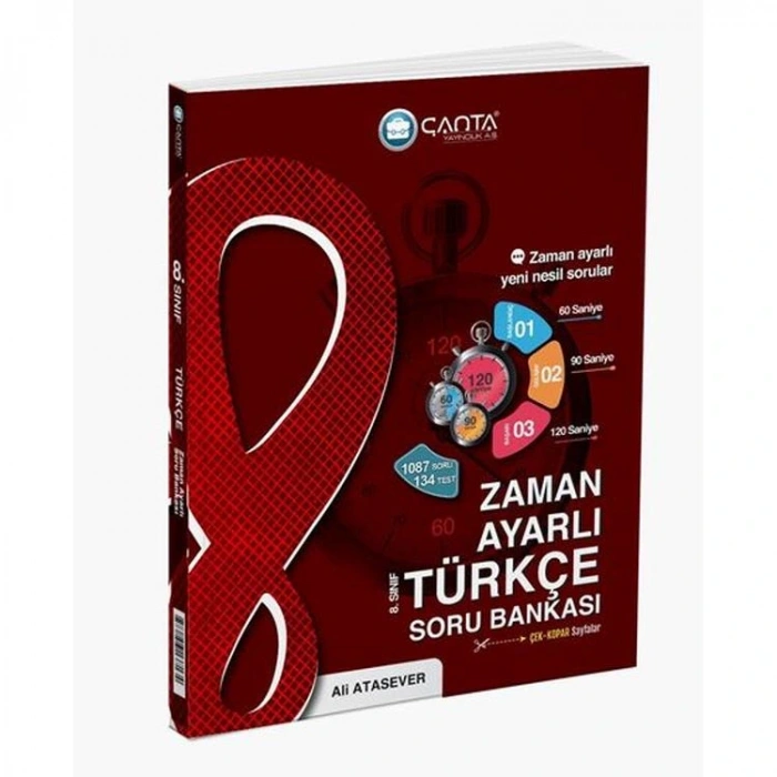 ÇANTA 8. SINIF TÜRKÇE ZAMAN AYARLI KAZANIM SORU BANKASI