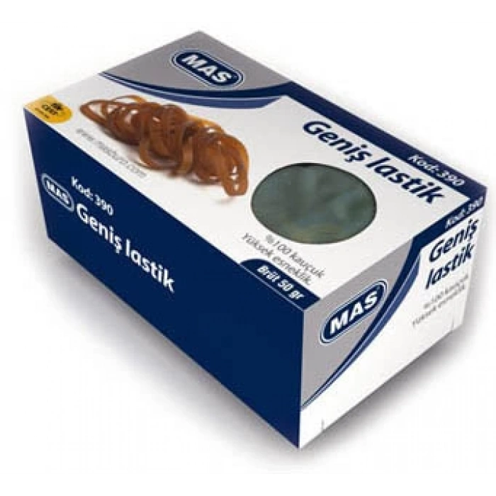 MAS 390 GENİŞ  AMBALAJ LASTİĞİ 50gr KAUÇUK