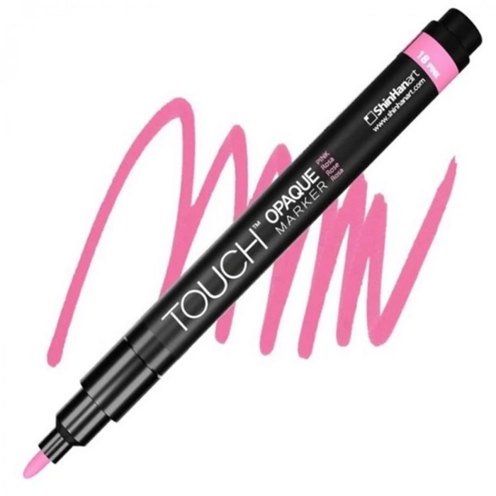 TOUCH OPAQUE SU BAZLI MARKER KALEM 0.8-1.3mm - FINE PACK PINK 18 - SH8613003-2009