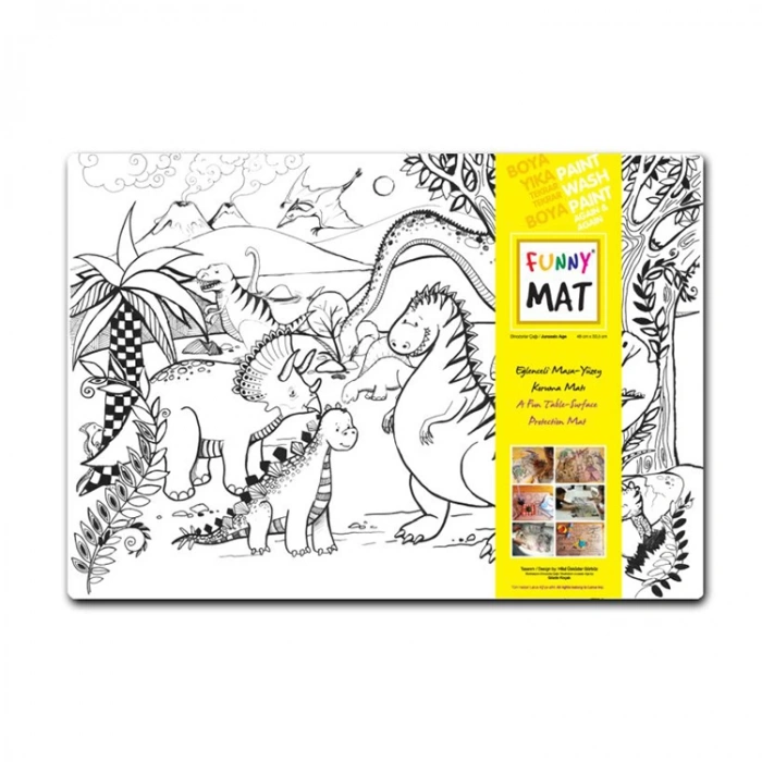 AKADEMİ ÇOCUK - FUNNY MAT - DİNOZOR ÇAĞI 48x33,5cm