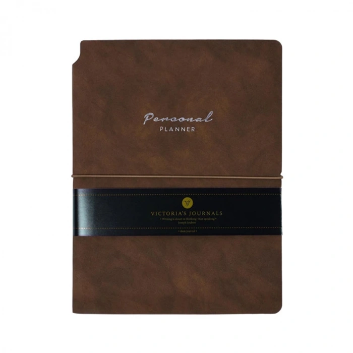 VICTORIAS JOURNALS 1820 KUKA SOFT KAPAK NOTEBOOK 14.8x21cm A5 80gr.96YP. ÇİZGİLİ DEFTER KAHVERENGİ