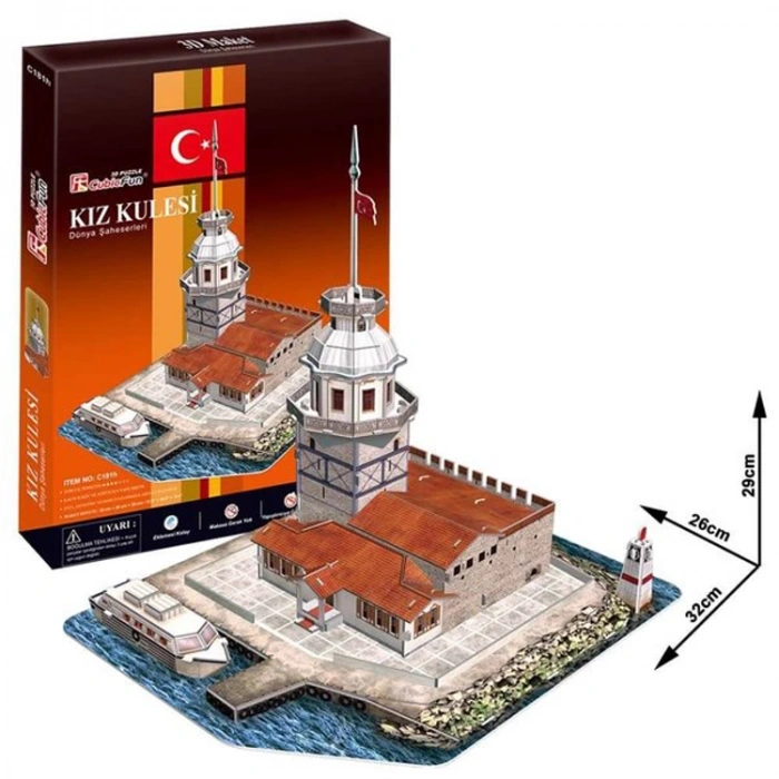 NECOTOYS CUB/C181H CUBIC FUN KIZ KULESİ 3D PUZZLE