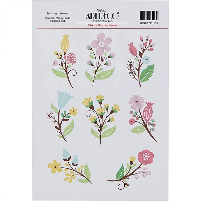 ARTDECO KOLAY TRANSFER 35X50CM DESEN NO:8