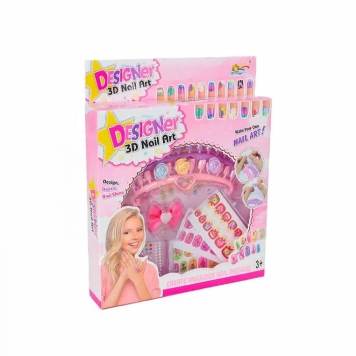 MEGA DESİNGER ZD104 PARILI TIRNAKLAR 3D NAİL ART