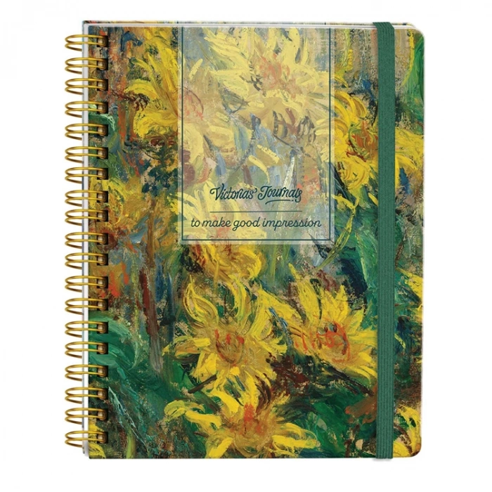 VICTORIAS JOURNALS 0099 NOTES 20x28cm SPİRALLİ SERT KAPAK 90gr. 40YP. DÜZ + 40 YP. NOKTALI + 40YP.ÇİZGİLİ DEFTER