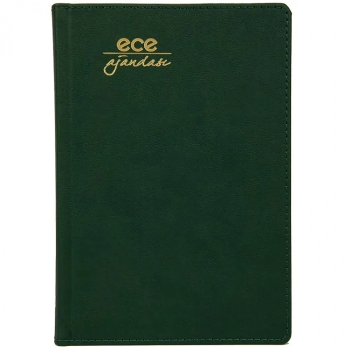 ECE 14X20 KEMER GÜNLÜK AJANDA YEŞİL