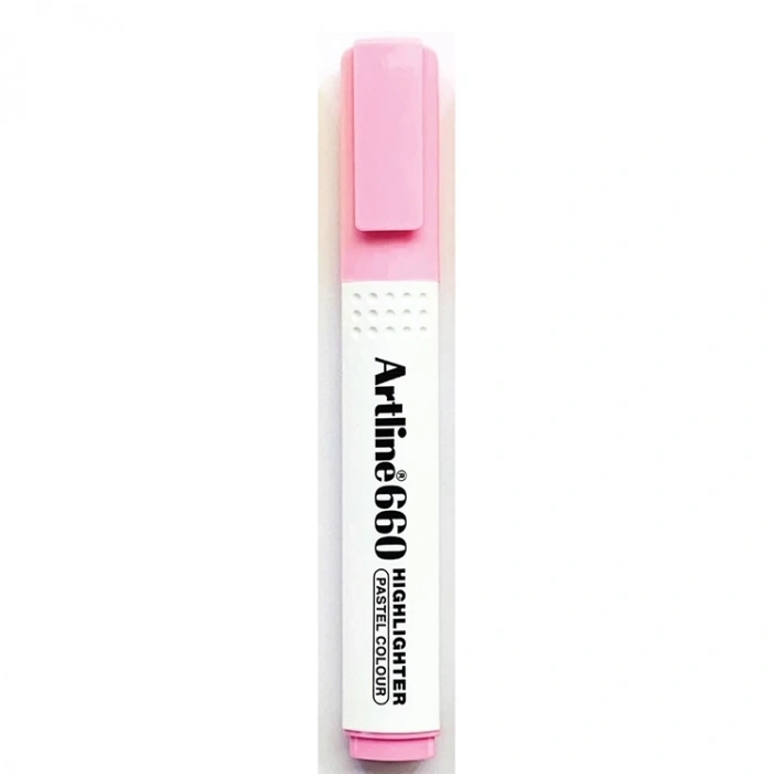ARTLINE EK- 660 KESİK UÇ 1.0-4.0mm  HIGHLIGHTER FOSFORLU KALEM PASTEL PINK