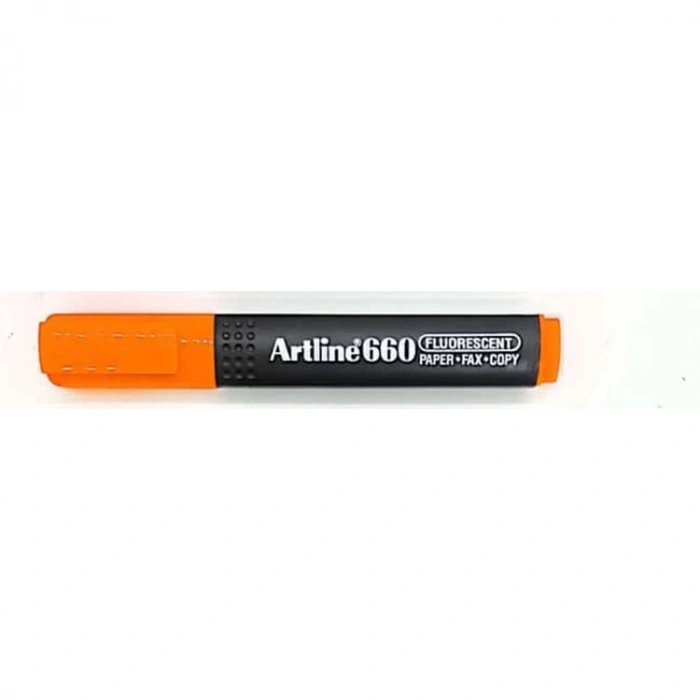 ARTLINE EK- 660 KESİK UÇ 1.0-4.0mm  HIGHLIGHTER FOSFORLU KALEM FLORESAN ORANGE