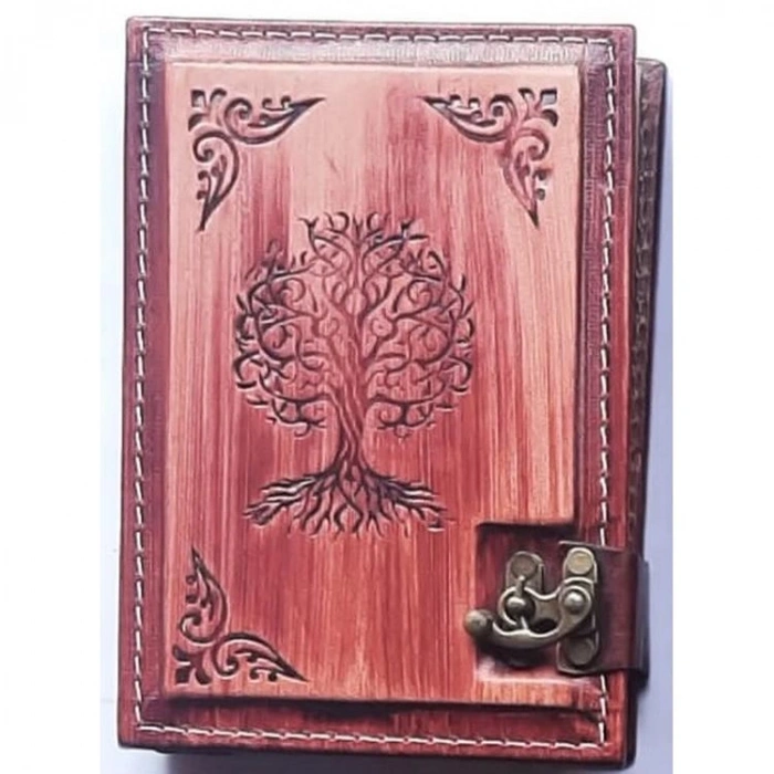 DEFFTER  64245-8 11.5x15.5 KRAFTON DERİ KAPLI KRAFT DEFTER ÇİZGİSİZ ( S )