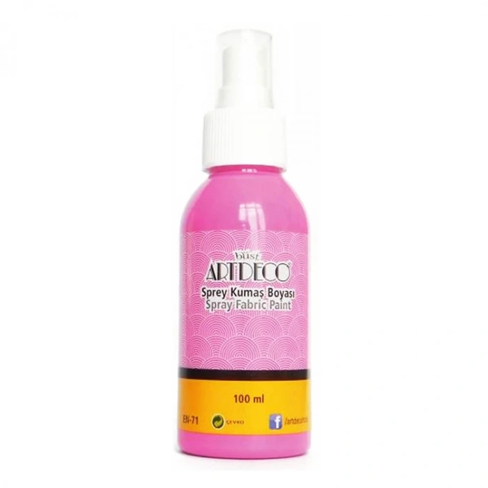 ARTDECO SPREY KUMAŞ BOYASI 100 ML.  PEMBE  Y-010D-1204