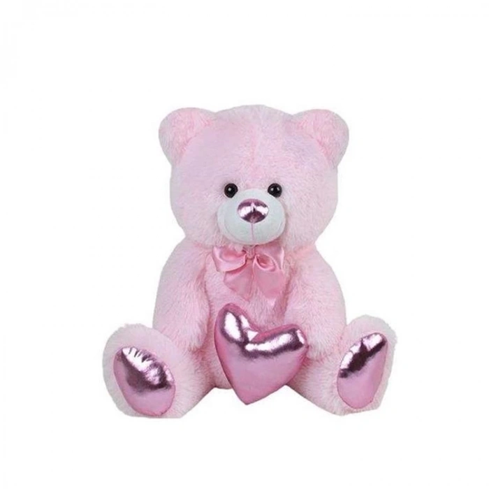 HALLEY PELUŞ PL62500 PARLAK KALPLİ AYI 30 CM.