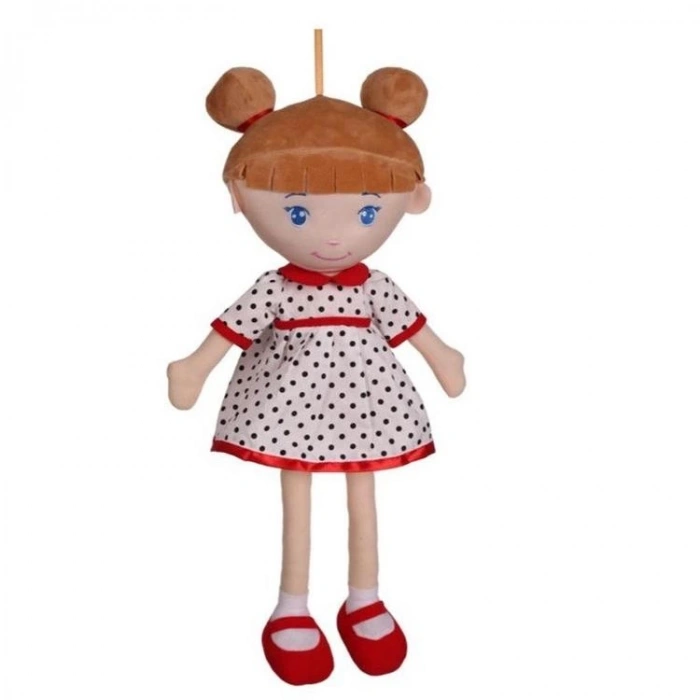 HALLEY PELUŞ PL78775 ELBİSELİ BEZ BEBEK 50 CM. - TEKLİ