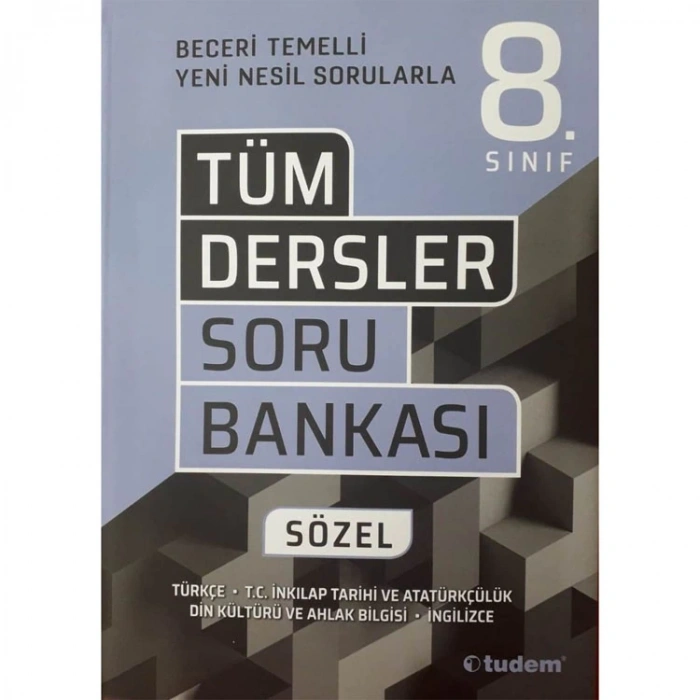 TUDEM 8.SINIF TÜM DERSLER SÖZEL BECERİ TEMELLİ SORU BANKASI
