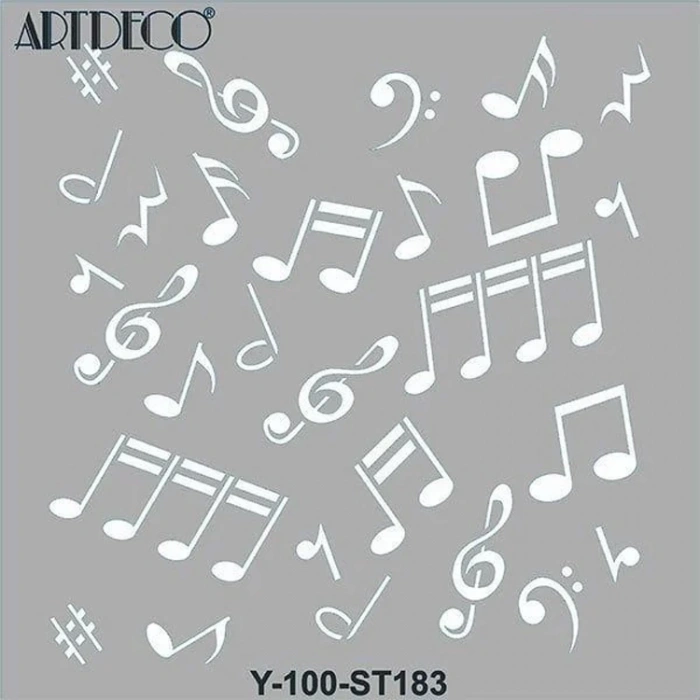 ARTDECO STENCİL 30X30CM NOTALAR 183