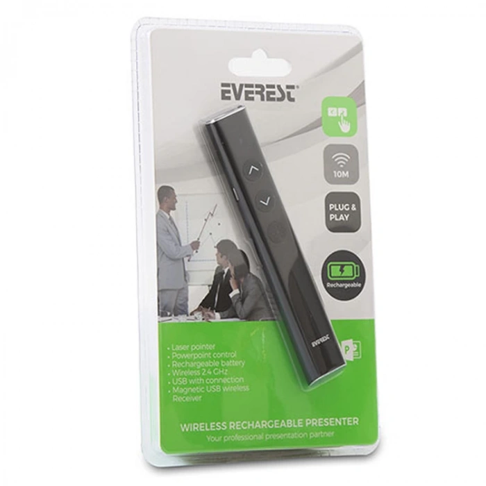 EVEREST PSN-08B SİYAH 2.4GHZ KABLOSUZ PROFESYONEL SUNUM CİHAZI