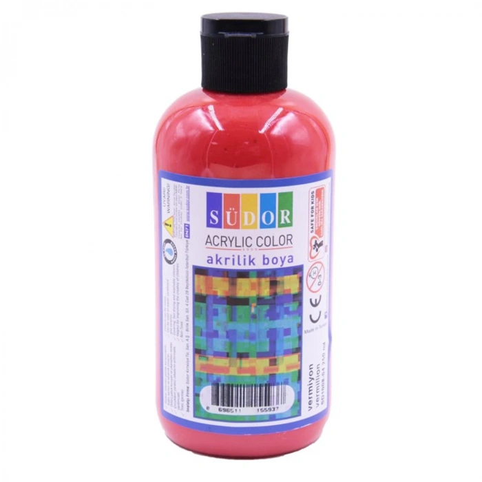 SÜDOR SD1008-04 AKRİLİK BOYA 250 ML VERMİYON