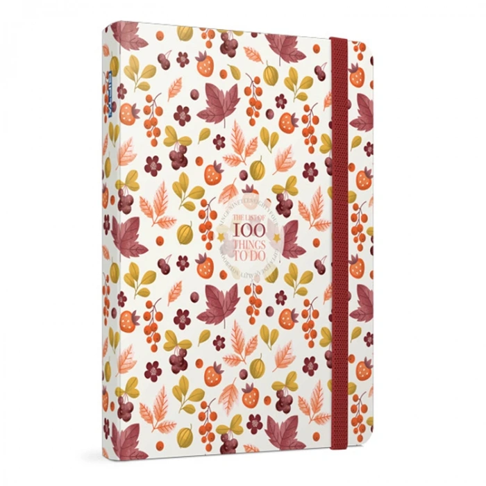 GIPTA 100 THINGS İPLİK DİKİŞLİ SERT KAPAK 9X14 120 YP. ÇİZGİSİZ DEFTER