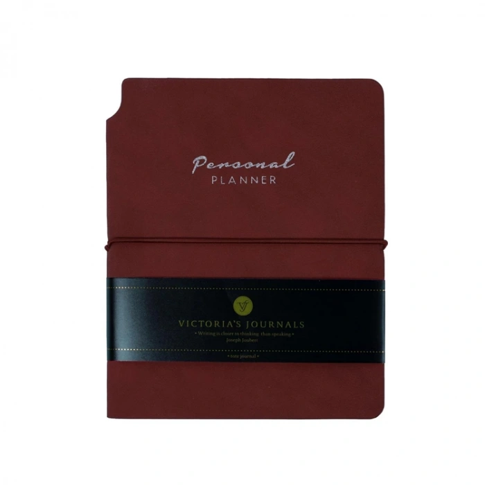 VICTORIAS JOURNALS 1815 KUKA SOFT KAPAK NOTEBOOK 10.5x14.8cm A6 80gr. 96YP. ÇİZGİLİ PLANNER DEFTER KIRMIZI