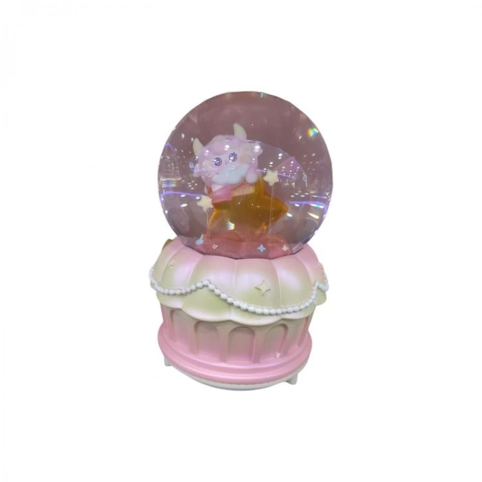 CEREN HDY0255 ORTA BOY HEDİYELİK MÜZİKLİ IŞIKLI ETRAFINDA DÖNEBİLEN KAR ATAN KAR KÜRESİ (PİLLİ) YILDIZLI MİNİŞ