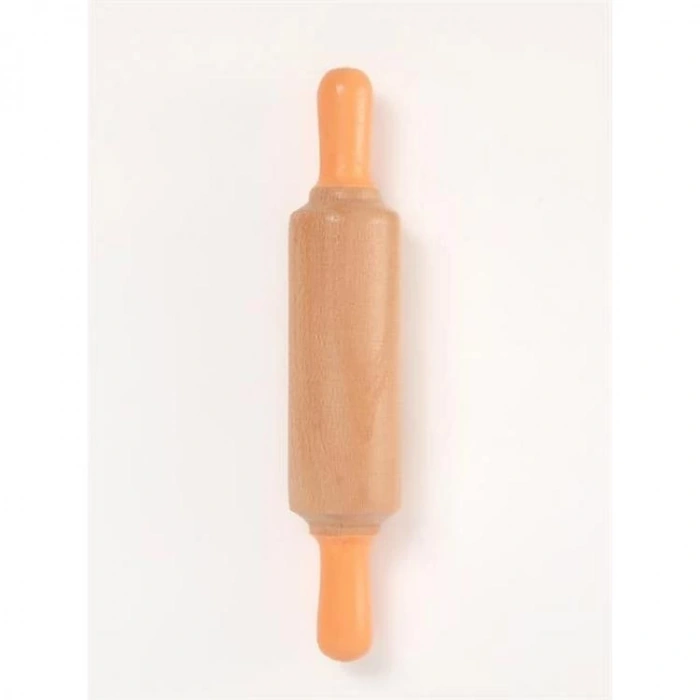 CHILDGEN PLAY DOUGH - OYUN HAMURU AHŞAP MERDANE PASTEL TURUNCU