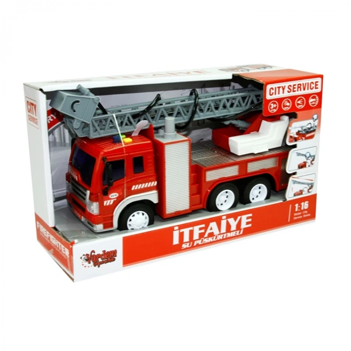VARDEM WY351A/WY351B 1:16 SÜRTMELİ SESLİ IŞIKLI İTFAİYE ARACI (SU PÜSKÜRTMELİ) KUTULU