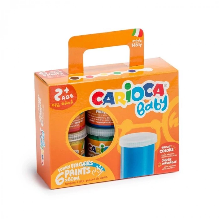 CARIOCA K0032 BABY PARMAK BOYASI 80 ML 6 RENK