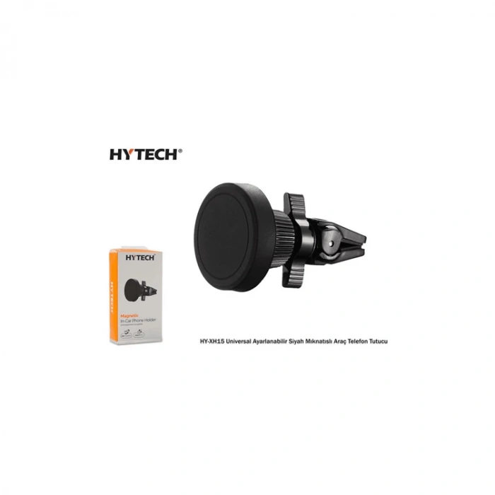 HYTECH HY-XH15 UNIVERSAL AYARLANABİLİR SİYAH MIKNATISLI ARAÇ TELEFON TUTUCU