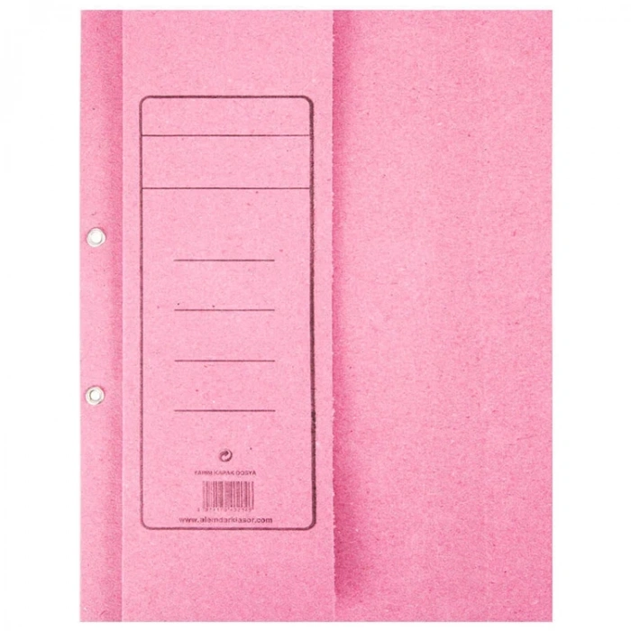 ALEMDAR TELLİ YARIM KAPAK KOYU PEMBE DOSYA - TEKLİ