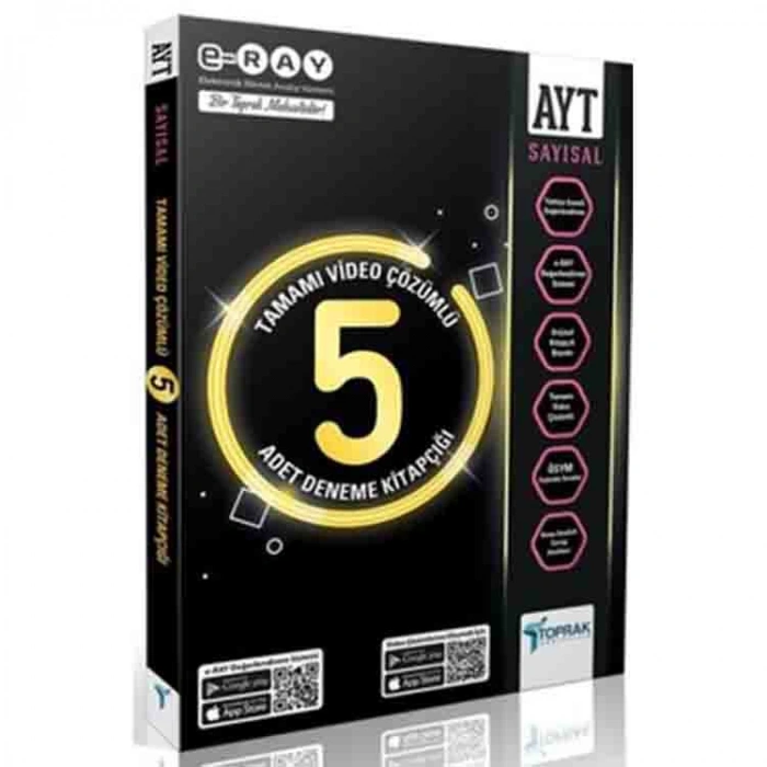 TOPRAK AYT SAYISAL TAMAMI ÇÖZÜMLÜ 5Lİ PAKET DENEME