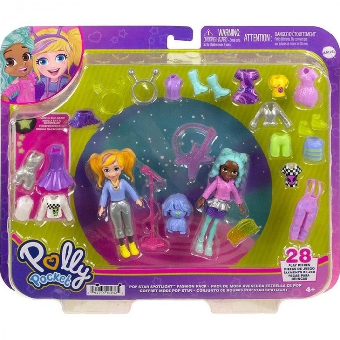 POLLY POCKET HNF51/HKV97 MODA AKSESUARLI OYUN SETİ 28 PARÇA