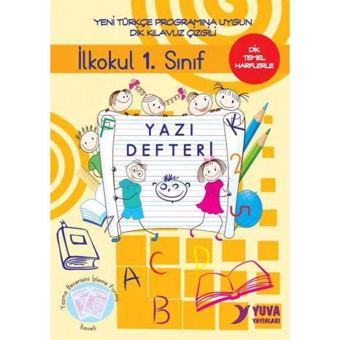 YUVA YAYINLARI İLKOKUL 1. SINIF DİK TEMEL HARF YAZI DEFTERİ