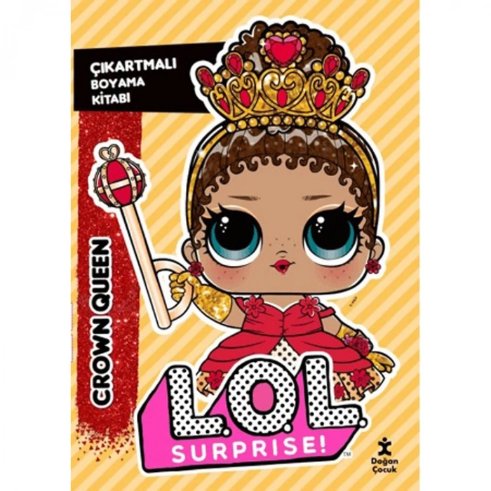LOL SURPRIZE CROWN QUEEN ÇIKARTMALI BOYAMA KİTABI