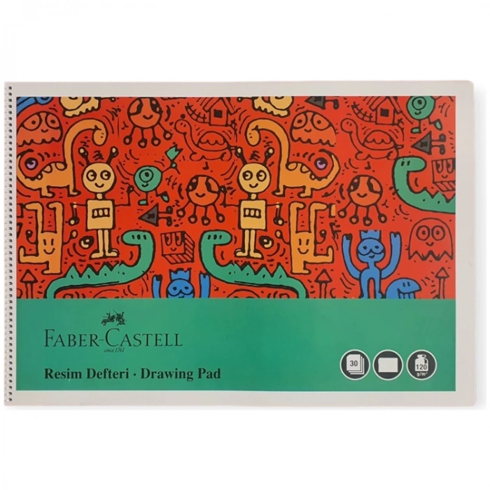 FABER PP KAPAK EĞLENCELİ RESİM DEFTERİ 25x35 30YP.