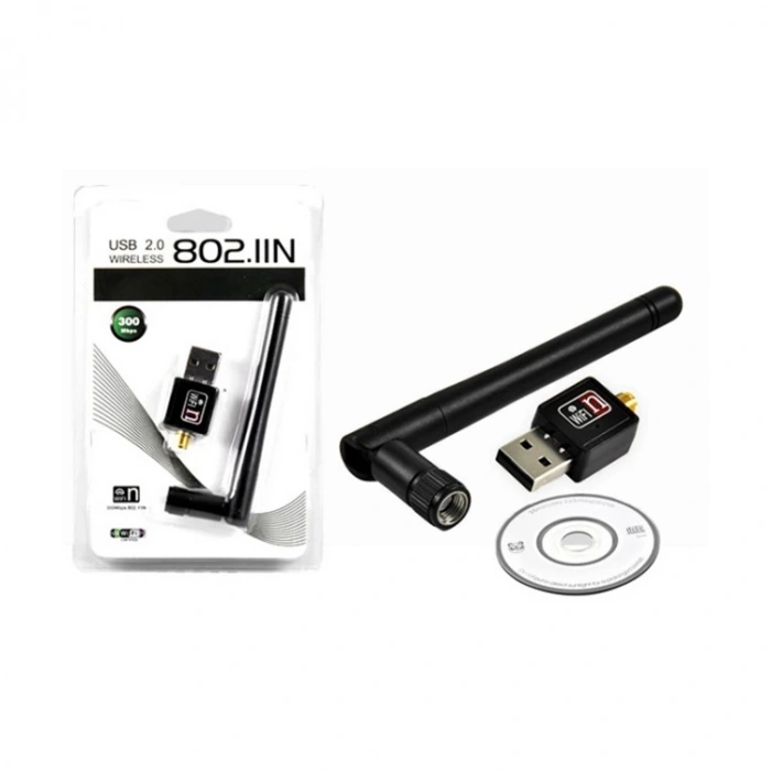 PLATOON PL-9334  ANTENLİ USB 2.0 300 Mbps WIRELESS KABLOSUZ ADAPTÖR