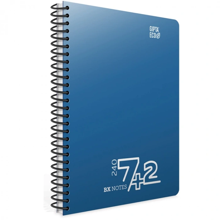 GIPTA ECO BX NOTES A4 SPİRALLİ SEPERATÖRLÜ 7+2  PP KAPAK 240 YP DEFTER