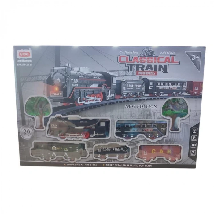CTOY JHX6687 KLASİK TREN SETİ 26 PARÇA